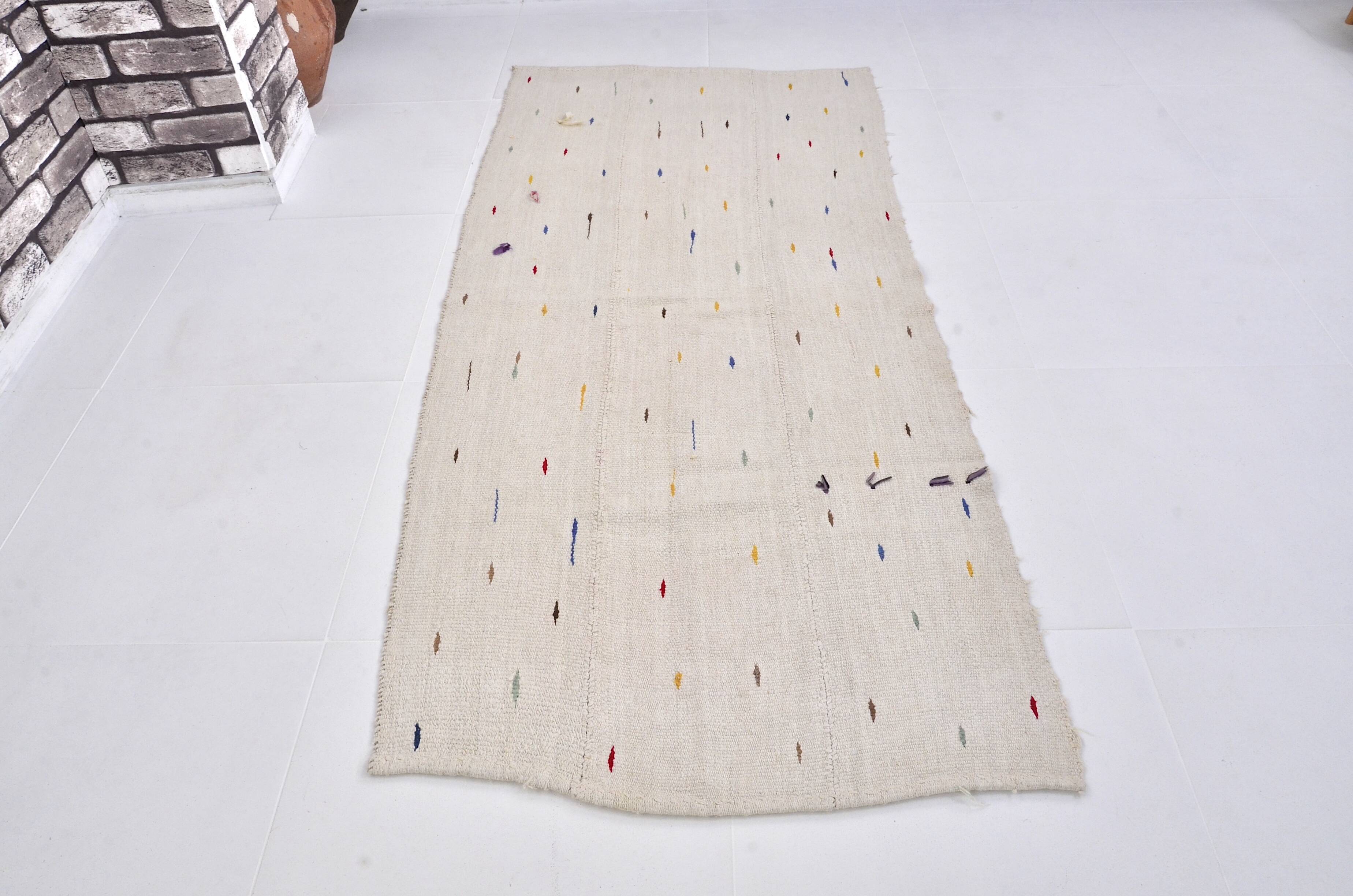 Anatolian Decorative Tribal Hemp Kilim Rug  sku 3652
