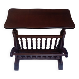 Wooden magazine rack end table
