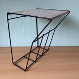 String black and white wall unit 1960s Pilastro style