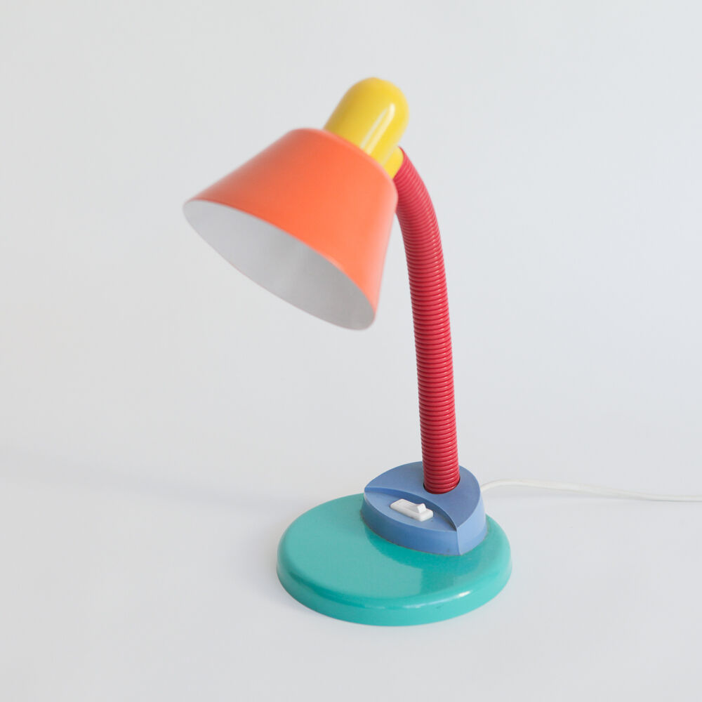 Multicolored articulated desk lamp Aluminor - 80s