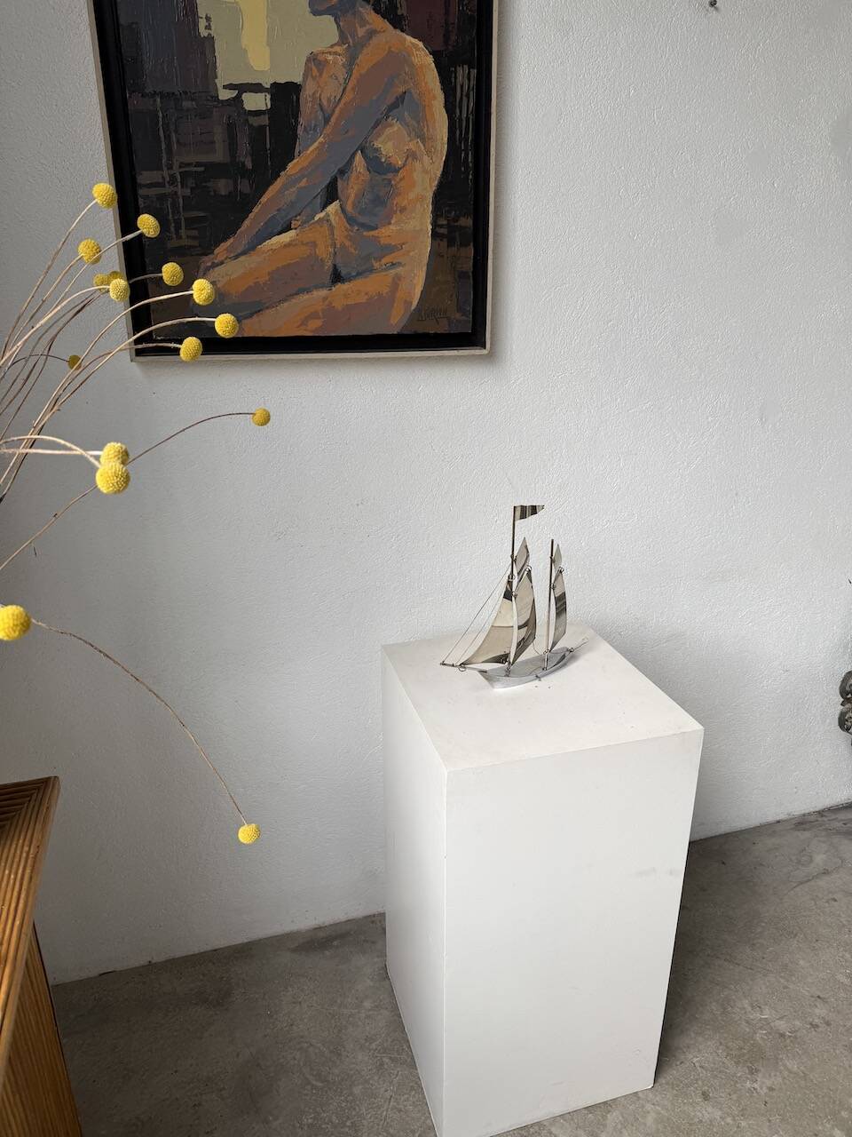 Stainless steel boat from the 1980s.