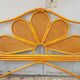 Rattan and caning headboard