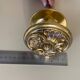 Entrance door pull handle in solid brass