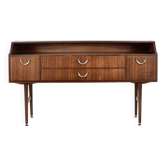 Buffet Meredew en teck et laiton des années 50. Style vintage moderne / danois.