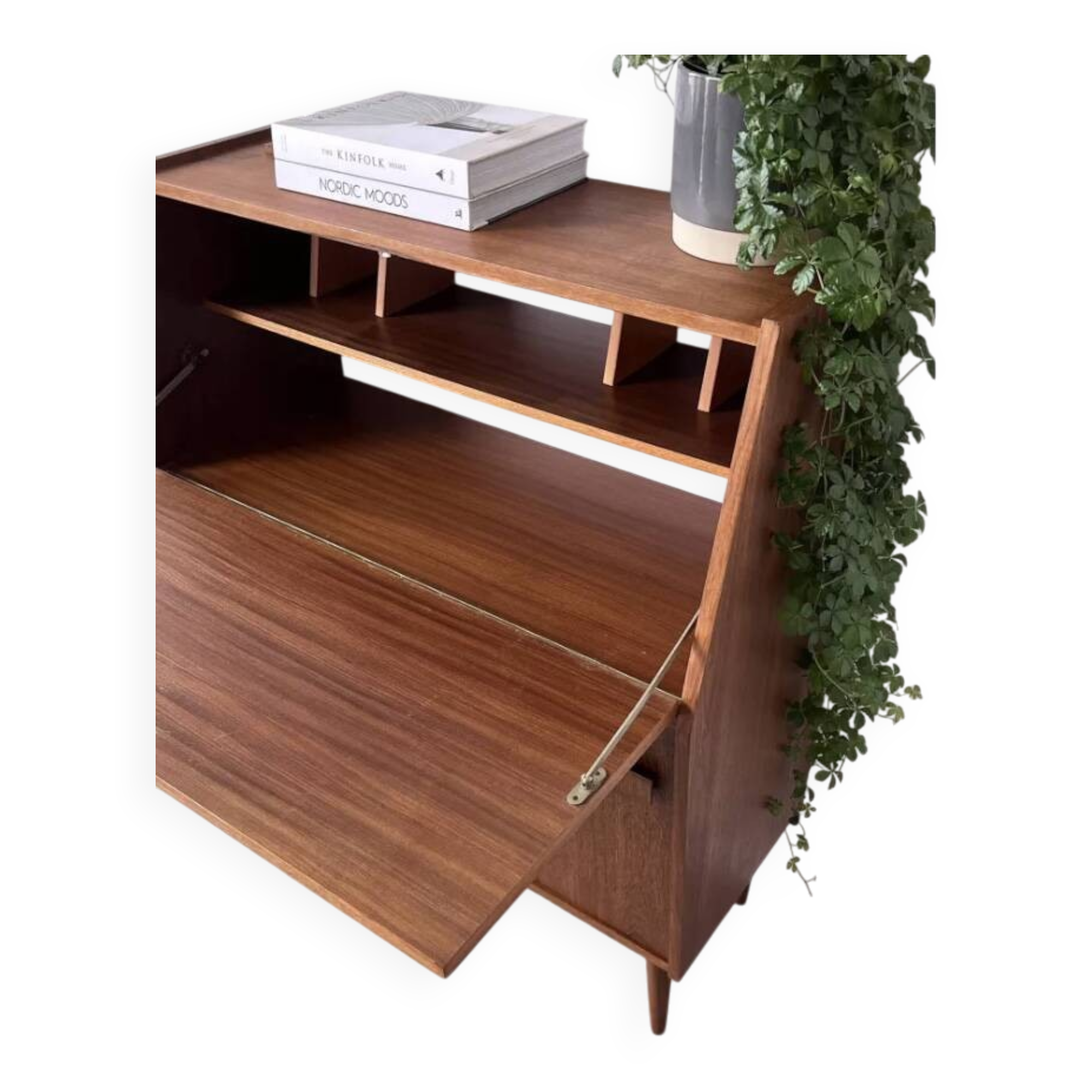 1960s teak secretary desk