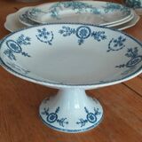 Fruit basket in opaque porcelain Terre de Fer de Gien model Malmaison