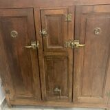 Wooden fridge cabinet