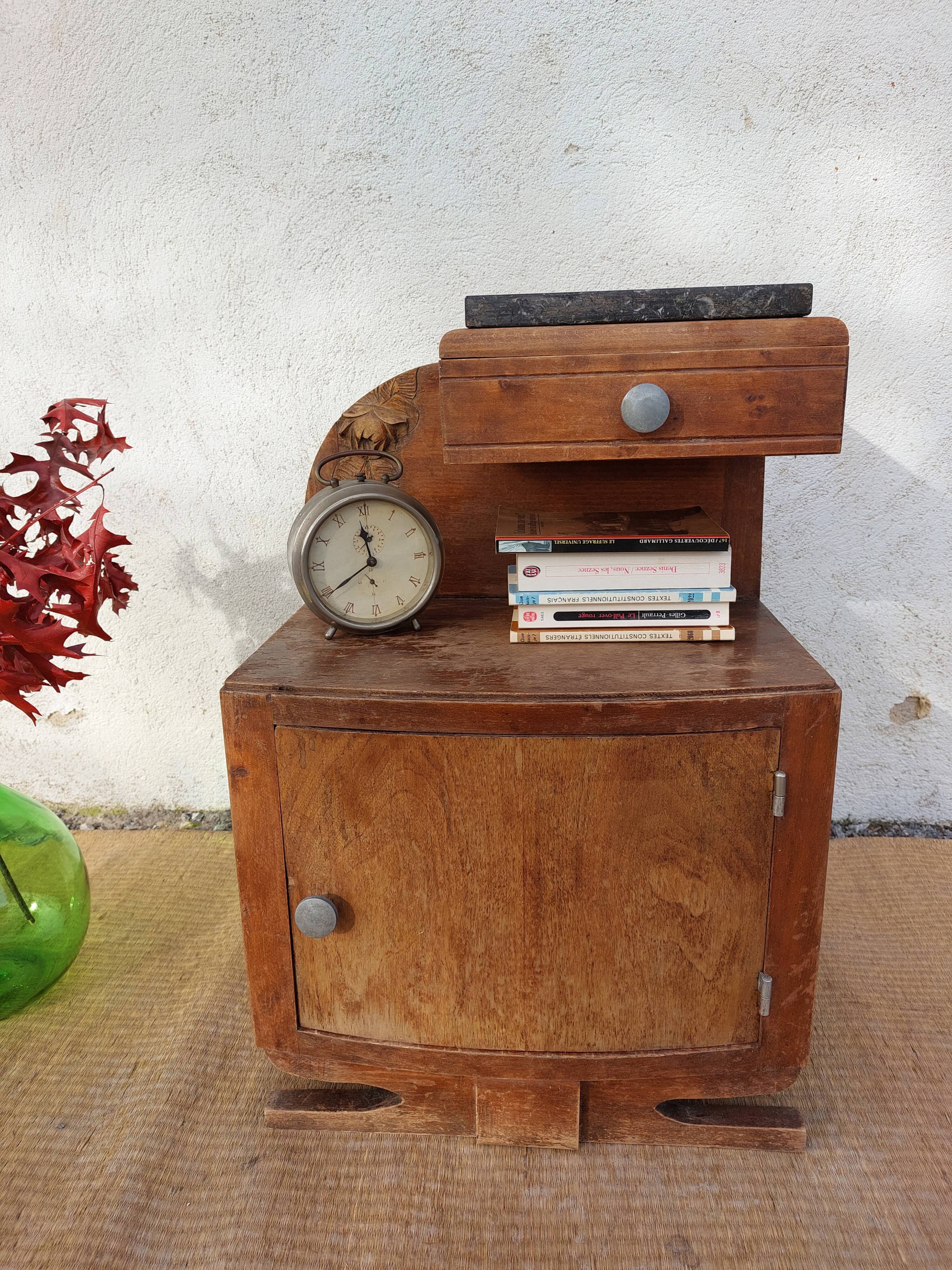 Pair of art deco bedside tables