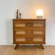 Vintage dresser rattan compass feet