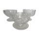 Set of 3 crystal cups
