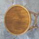 Wooden curved bistro stool 1950 Baumann
