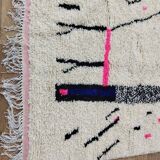Handmade wool Berber rug 266 X 242 CM