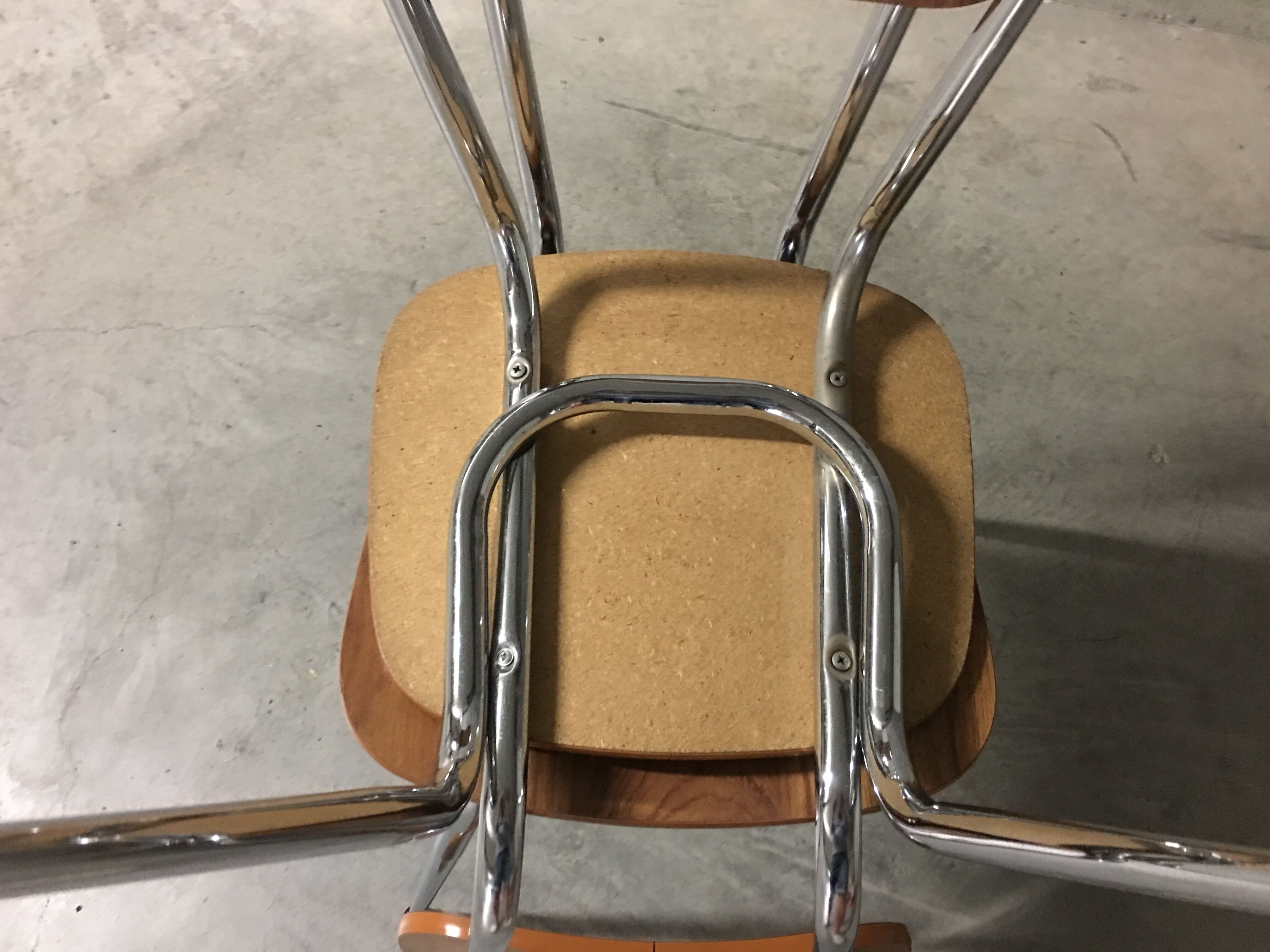 Pair of 70s formica chairs