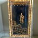 Bamboo buffet cabinet with Japanese lacquer decor