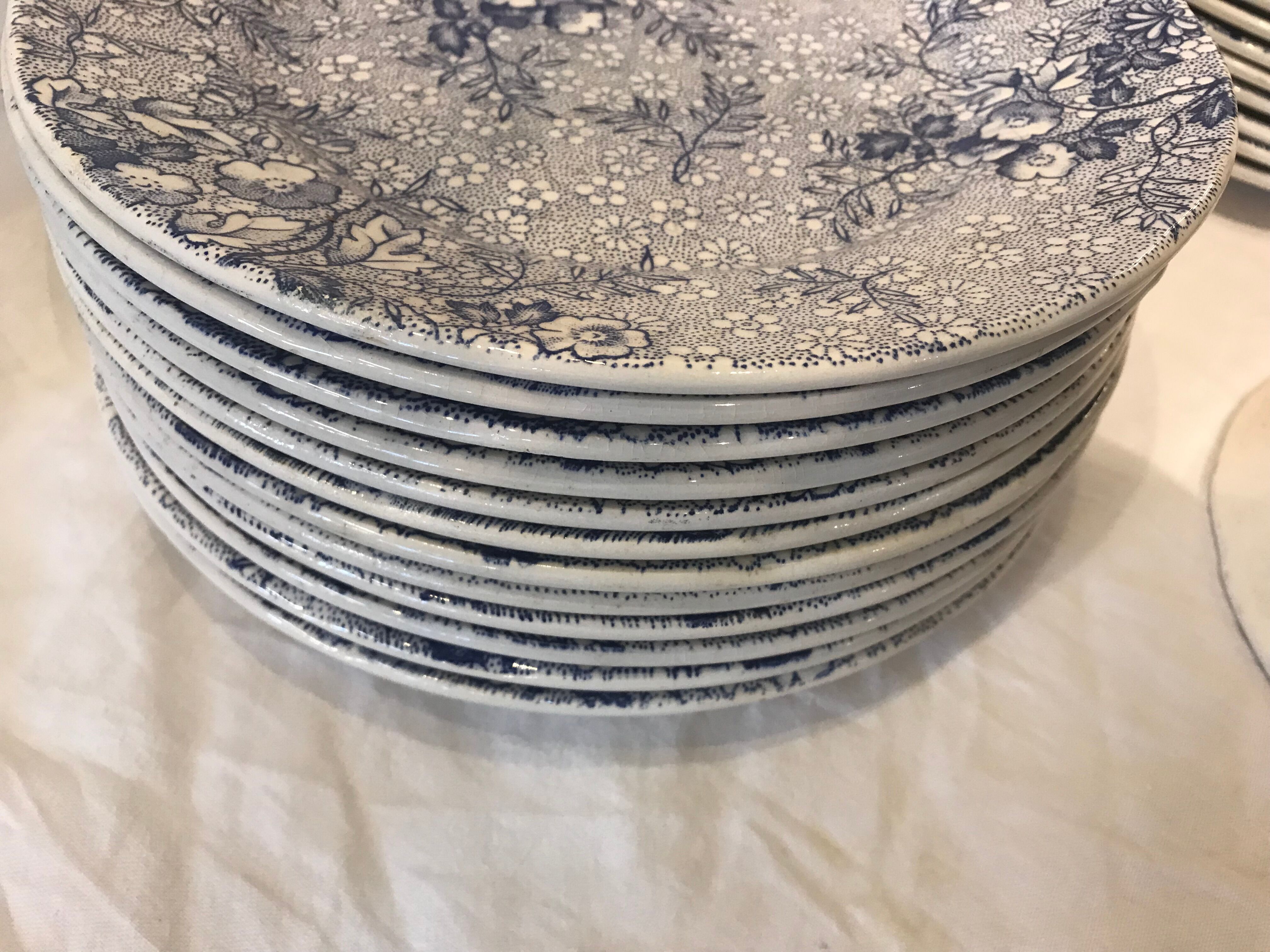Series of 25 plates Italian