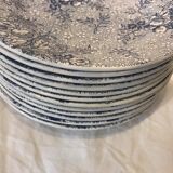 Series of 25 plates Italian