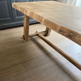 Solid elm farm table