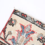 2x8 red floral turkish runner rug.77x261cm