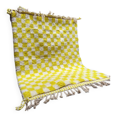 Tapis damier Yellowza 182x132cm