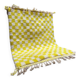 Yellowza checkerboard rug 182x132cm