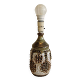 Danish ceramic table lamp, with perforated base and beautiful glaze.
