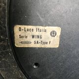 Halogen lamp Black wing Oluce Gecchelin Italia 1970