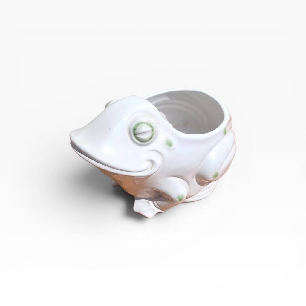 Ceramic frog cache-pot Italy