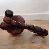 Candle holder rat of the cellar in pigot wood