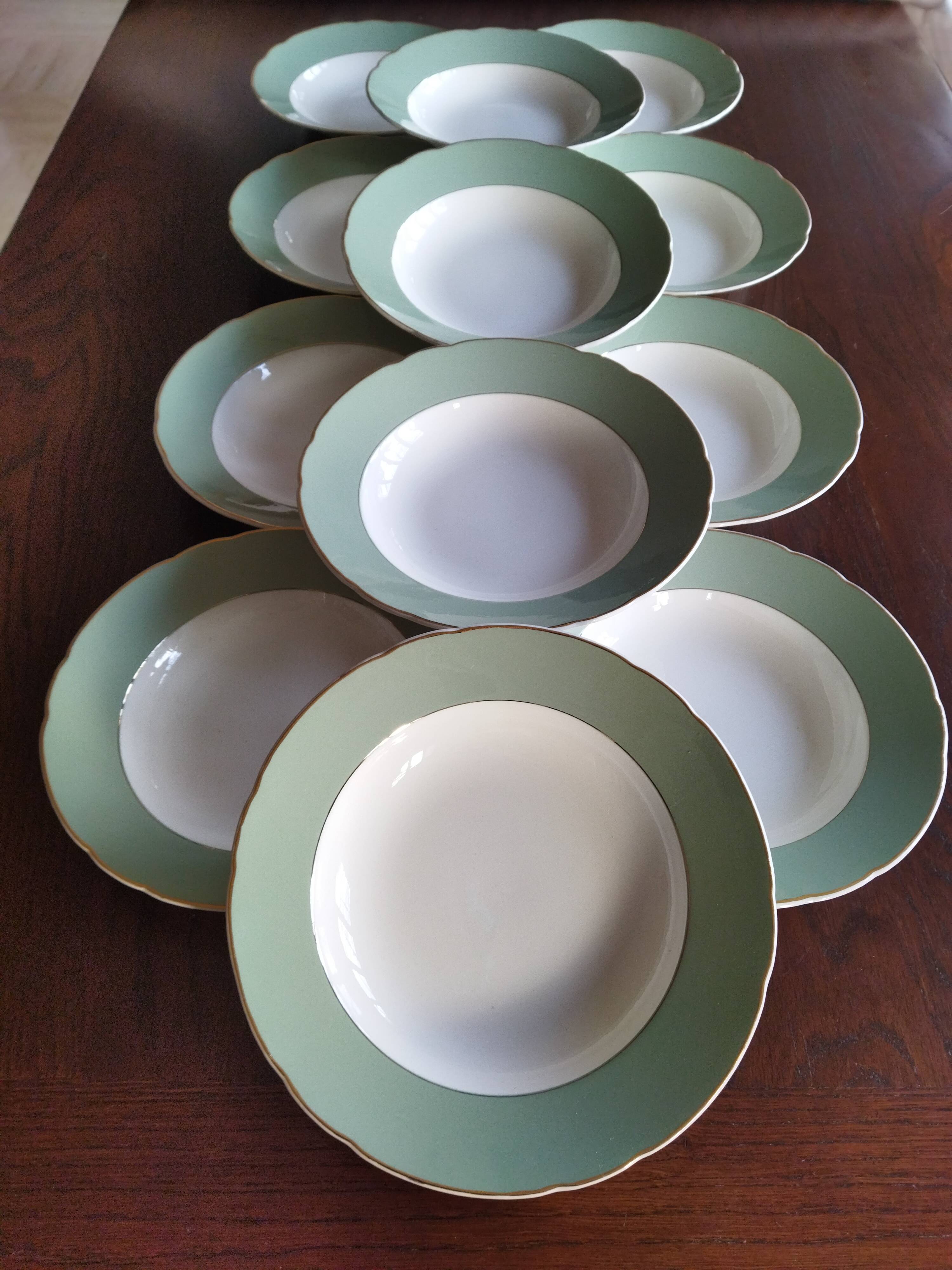 12 assiettes creuses Villeroy & Boch vintage 1960