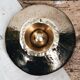 Vintage "saucer" ashtray in hammered brass