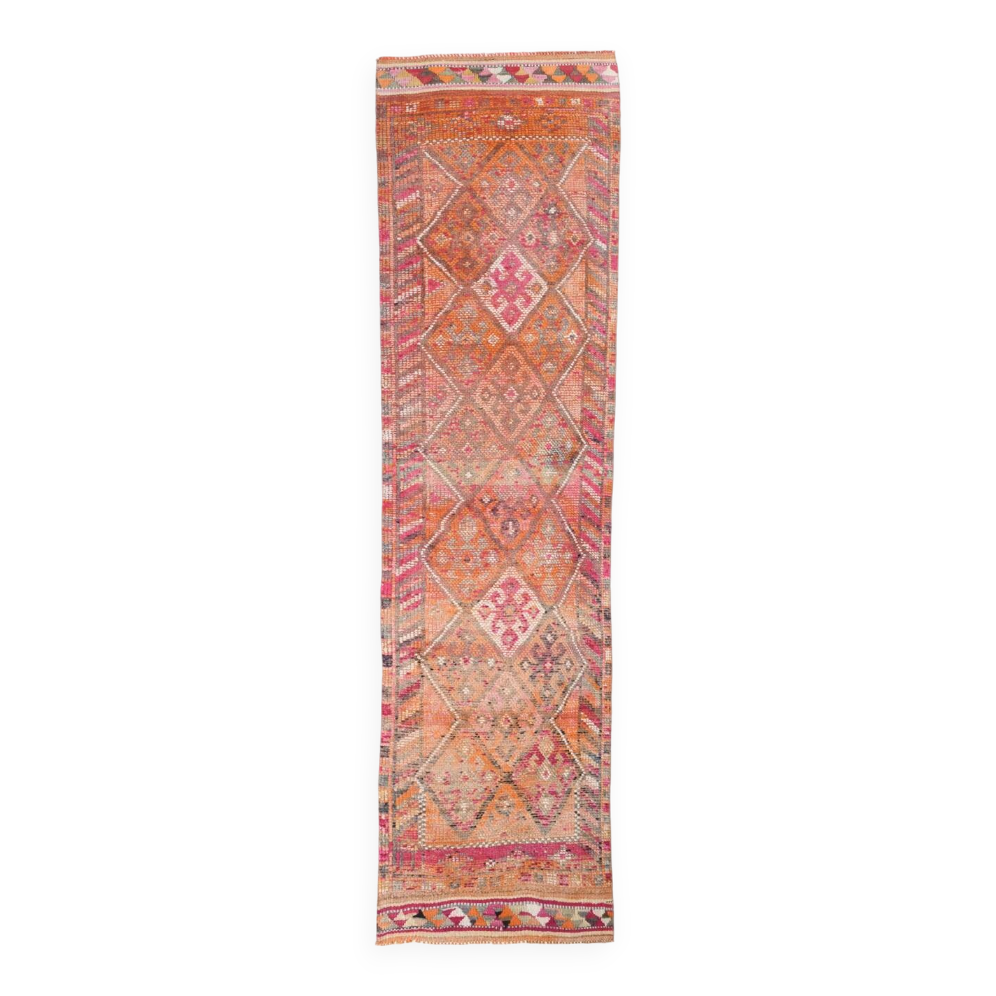 3x10 Rug For Hallway Orange Turkish Runner Rug, 81x296Cm SK 18378 FREE SHIPPING