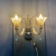 Set of 3 Murano Glass Barovier Sconces 