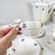 Service à thé vintage en porcelaine fleurie DIGOIN SARREGUEMINES