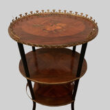 Saddle Napoleon III has three trays in marquetry XX century