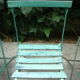 Lot of old garden iron folding chairs