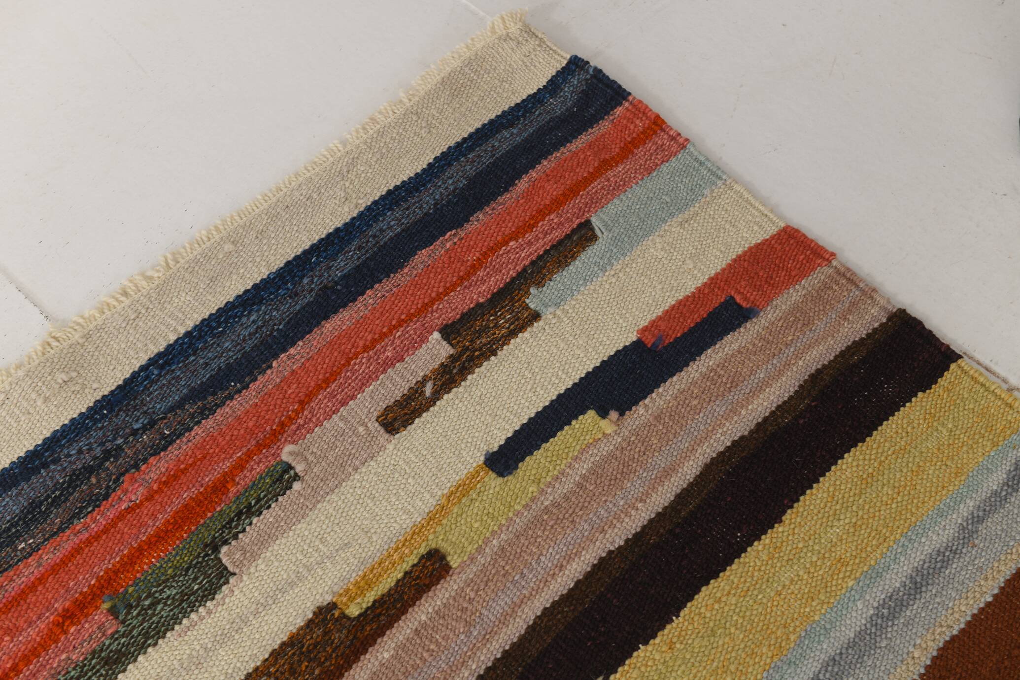 9x12 Kilim Red Green Oversize Vintage Kilim Rug, 275x370Cm