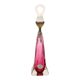 Purple and Pink Crystal Table Lamp – Val Saint Lambert – Sixties