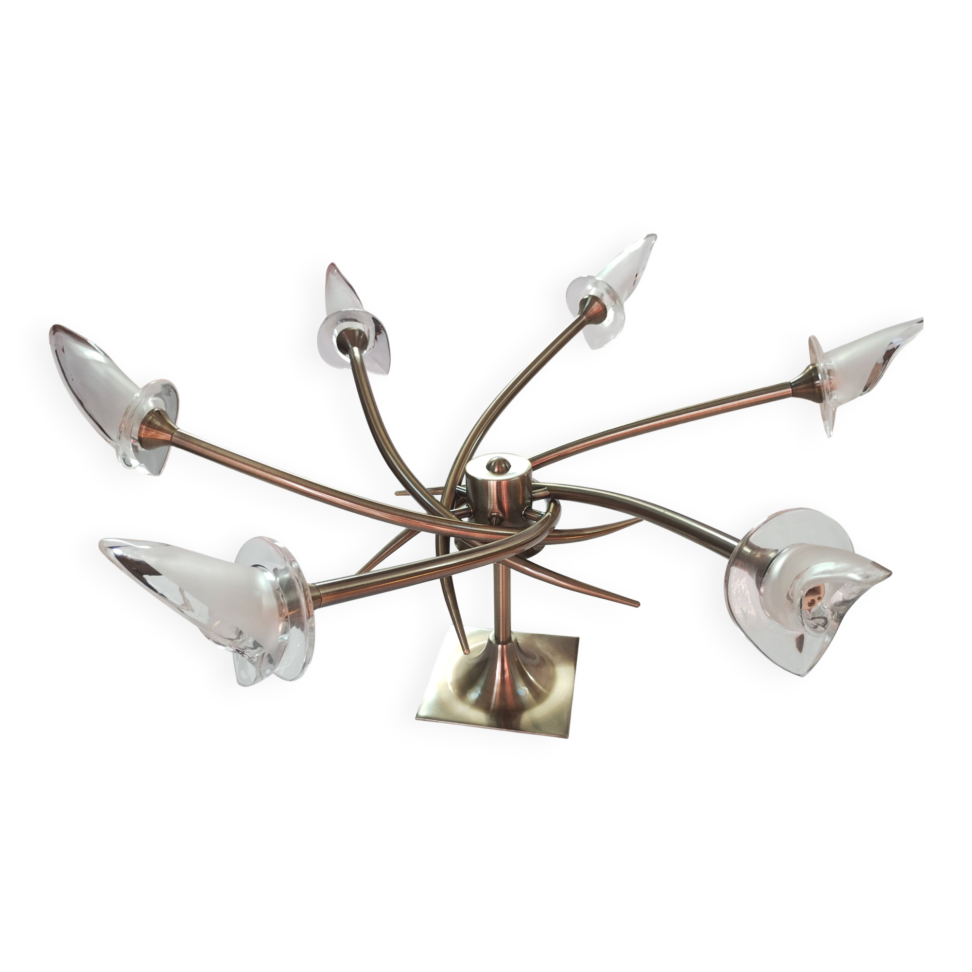 Ceiling light fixture with 6 branches "lily flowers/aromas"