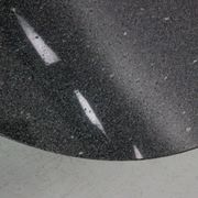 Mid-century  granite stone round coffee table, 1970's italy