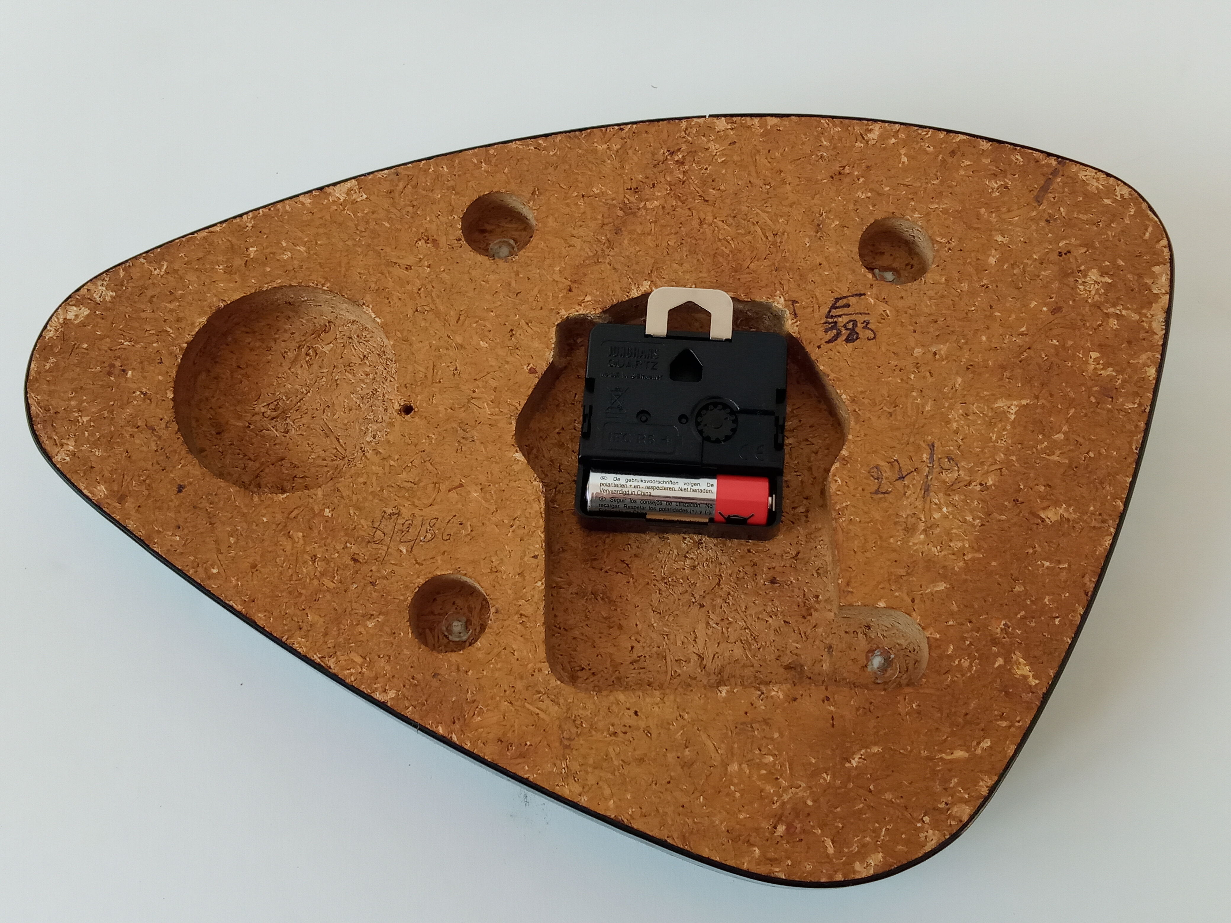 Clock clock in formica 50s/60s