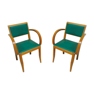 Paire de fauteuils bridge