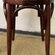 Paire de tabourets bas en bois courbé style "Thonet" vintage