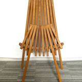 Armchair folding scandinavian teak 60 years