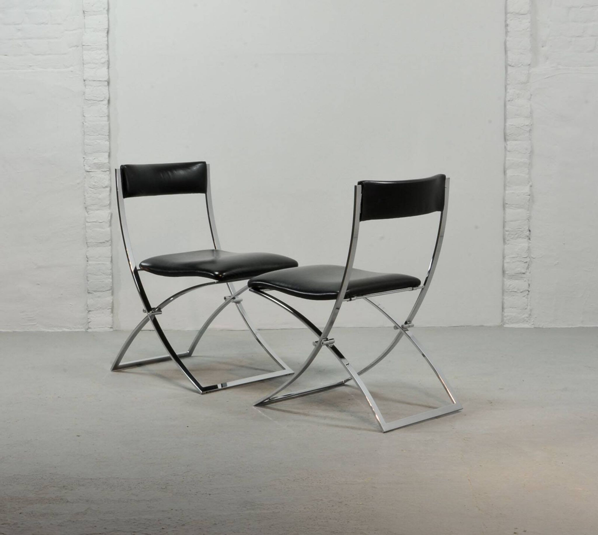 Chaises de salle à manger vintage Marcello Cuneo pour Mobel Italia, années 1980