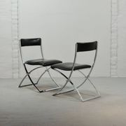 Chaises de salle à manger vintage Marcello Cuneo pour Mobel Italia, années 1980