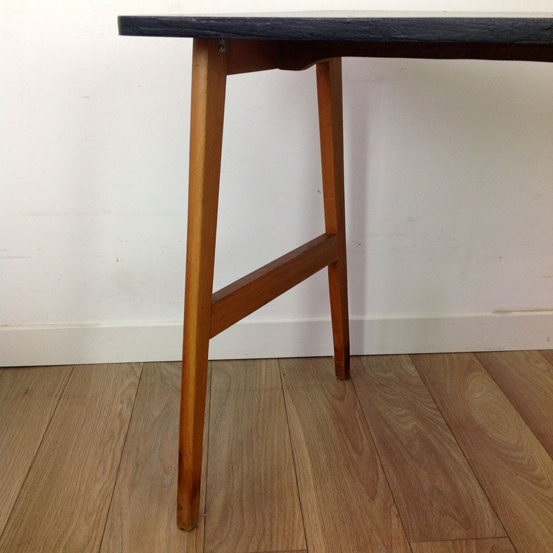 Black and wood office, 60s