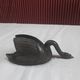Old mail carrier swan (towel holder or letter holder) made of metal