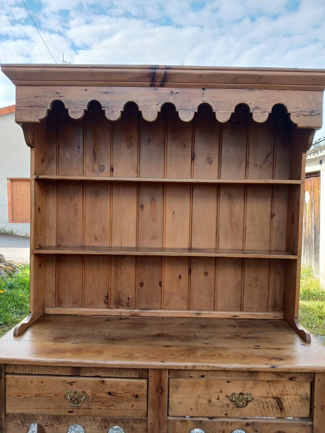 Antique solid pine dresser