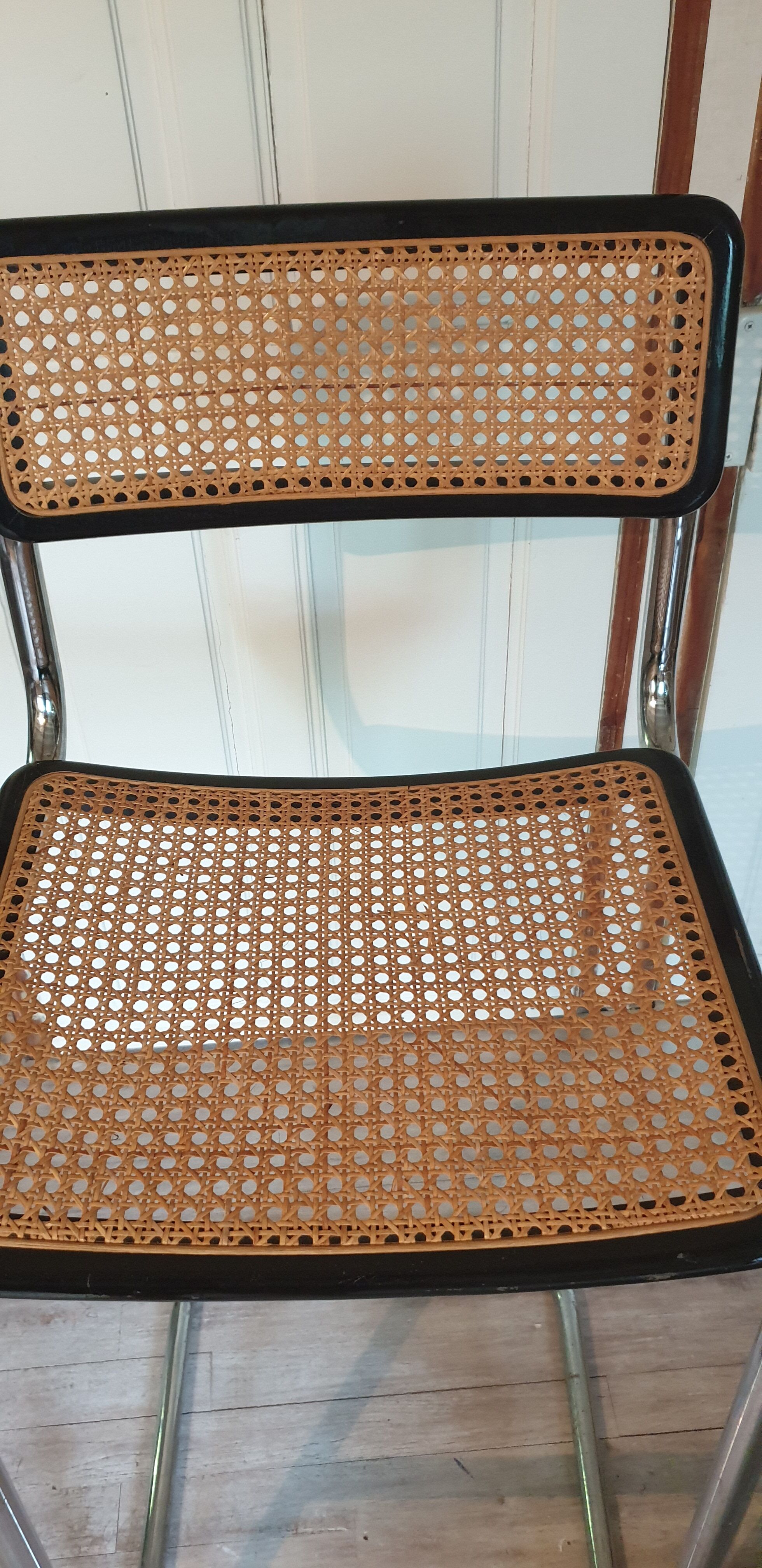 Chrome high chair and canning