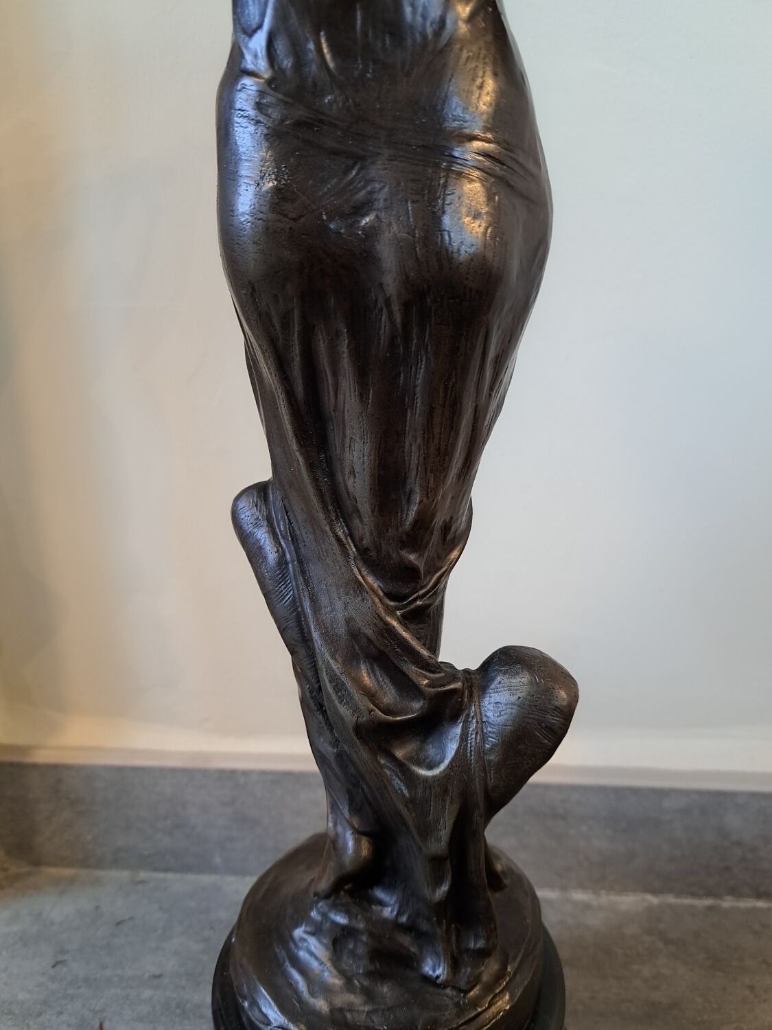 Art Nouveau bronze female sculpture